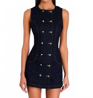 NEW RETROFETE hanna dress in denim